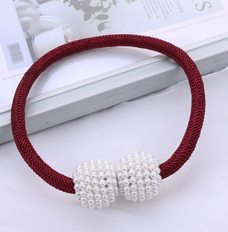 Elevate Your Home Decor with Elegant Pearl Magnetic Curtain Clips - 1 or 2 Pack Options Available