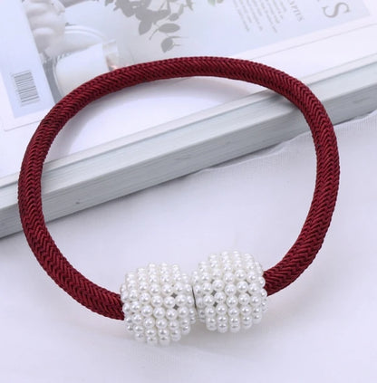 Elevate Your Home Decor with Elegant Pearl Magnetic Curtain Clips - 1 or 2 Pack Options Available