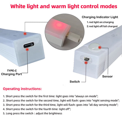 Illuminate Your Space with the Wireless Motion Sensor LED Night Light - Perfect for Kitchens, Bedrooms, Wardrobes & Staircases!