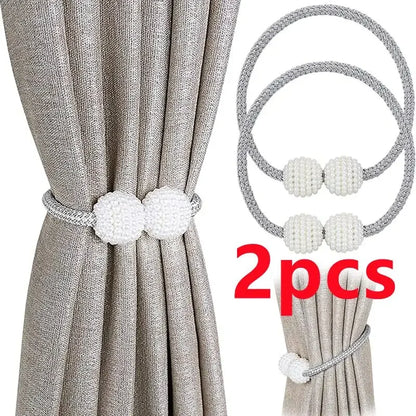 Elevate Your Home Decor with Elegant Pearl Magnetic Curtain Clips - 1 or 2 Pack Options Available