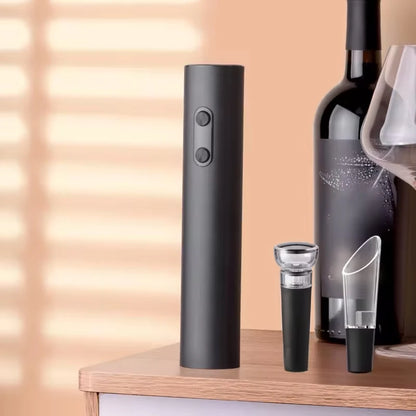 Electric Automatic Red Wine Opener Set - Complete Gift Set with Wine Stopper and Pourer for the Stylish Wine Enthusiast