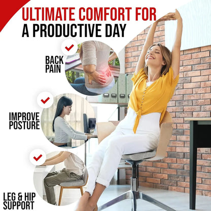 Revolutionize Your Comfort with Our Ergonomic Memory Foam Chair Cushion - Perfect for Office and Home!