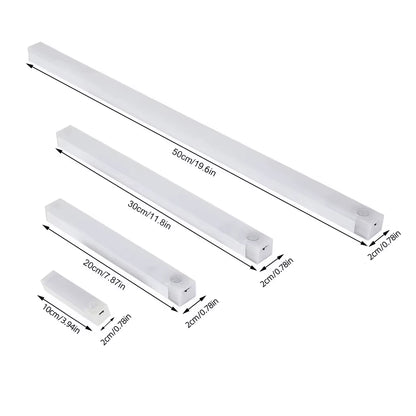 Illuminate Your Space with the Wireless Motion Sensor LED Night Light - Perfect for Kitchens, Bedrooms, Wardrobes & Staircases!