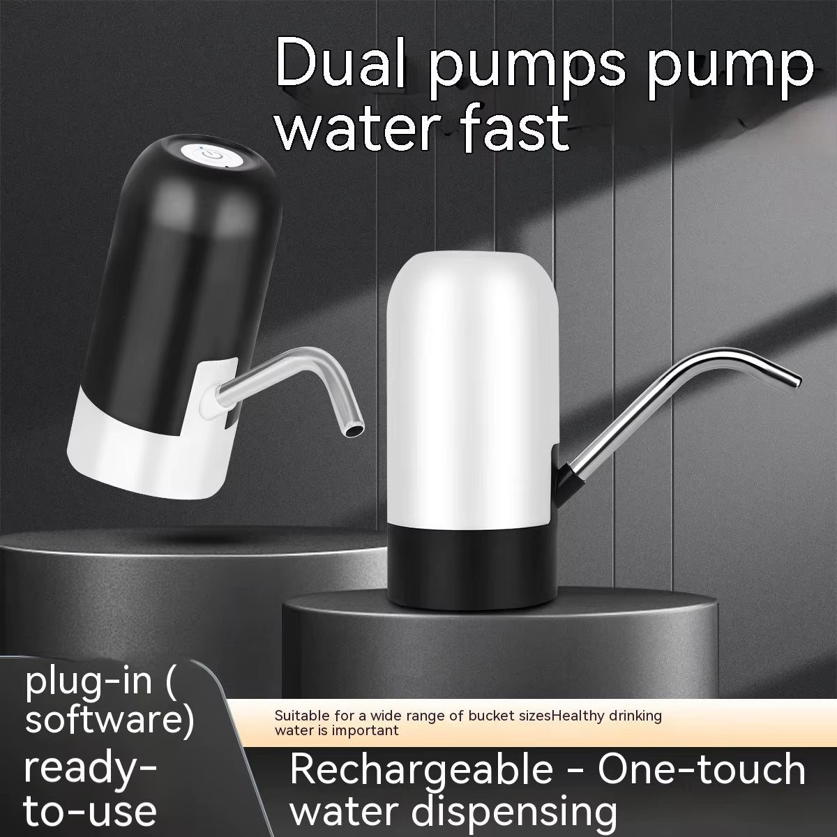 Revolutionary 5 Gallon USB Charging Water Bottle Dispenser - Automatic Electric Pump for Effortless Hydration Anywhere!