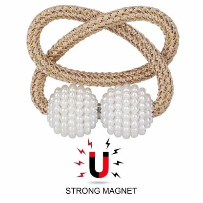Elevate Your Home Decor with Elegant Pearl Magnetic Curtain Clips - 1 or 2 Pack Options Available