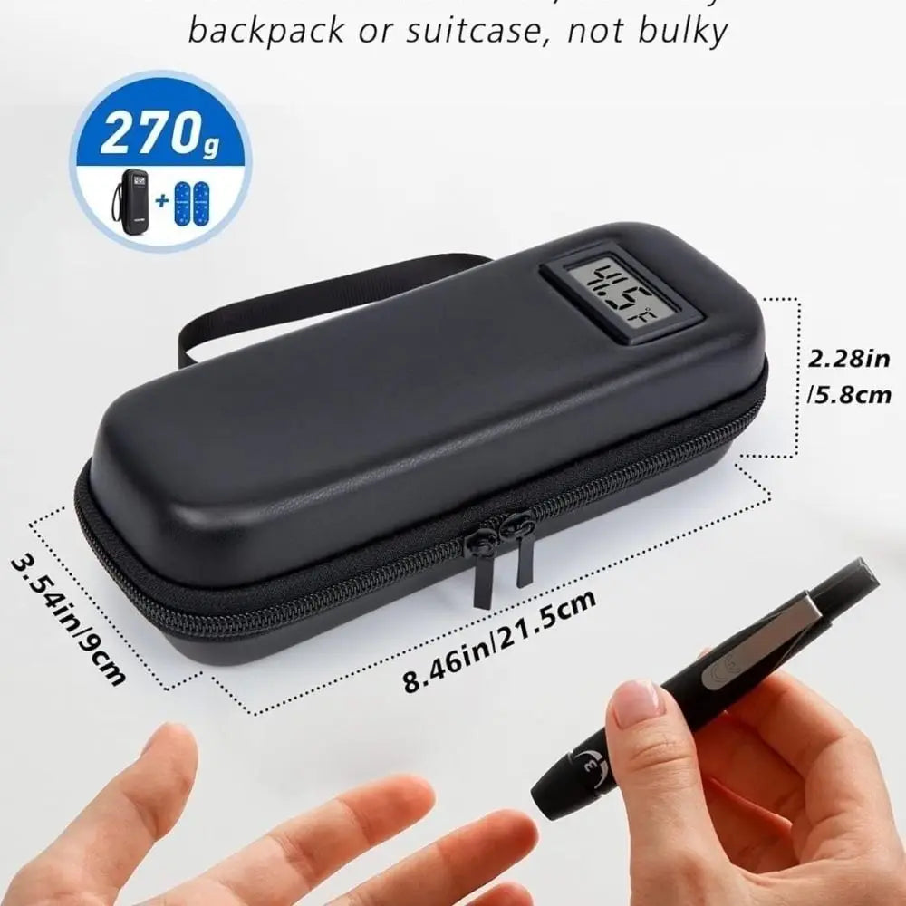 Insulin Cooler Travel Case - Waterproof Organizer with Thermometer for Diabetics - Keep Your Medications Safe and Cool!