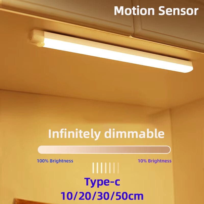 Illuminate Your Space with the Wireless Motion Sensor LED Night Light - Perfect for Kitchens, Bedrooms, Wardrobes & Staircases!
