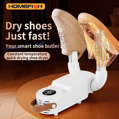 Revolutionary Intelligent Shoe Dryer: Quick-Drying, Deodorizing, and Sterilizing with Adjustable Timer for Ultimate Comfort